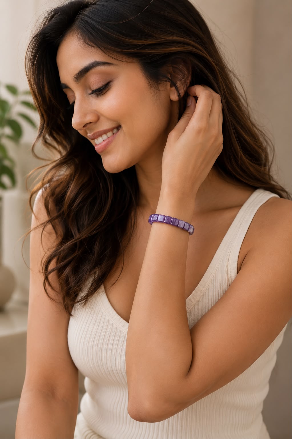 Amethyst Serenity Luxe Bracelet