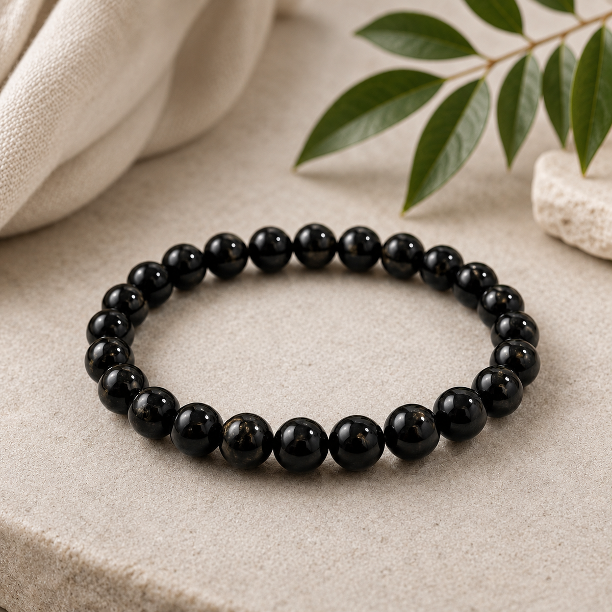 Black Tourmaline Crystal Bracelet