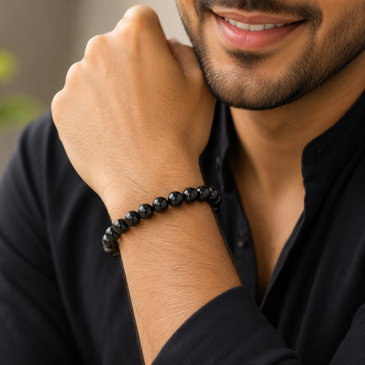 Black Tourmaline Crystal Bracelet