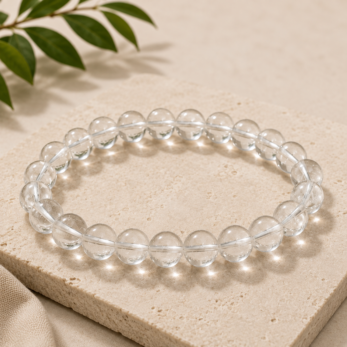 Clear Quartz Crystal Bracelet