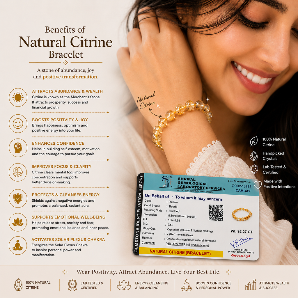 Citrine Crystal Bracelet