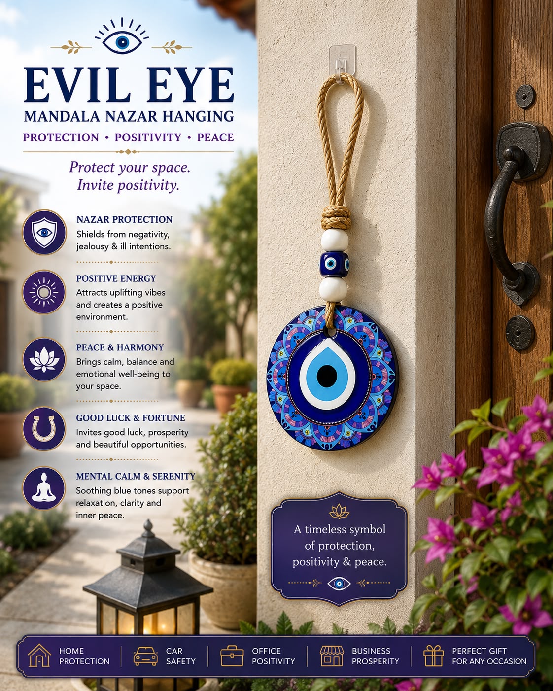 Evil Eye Protection wall hanging