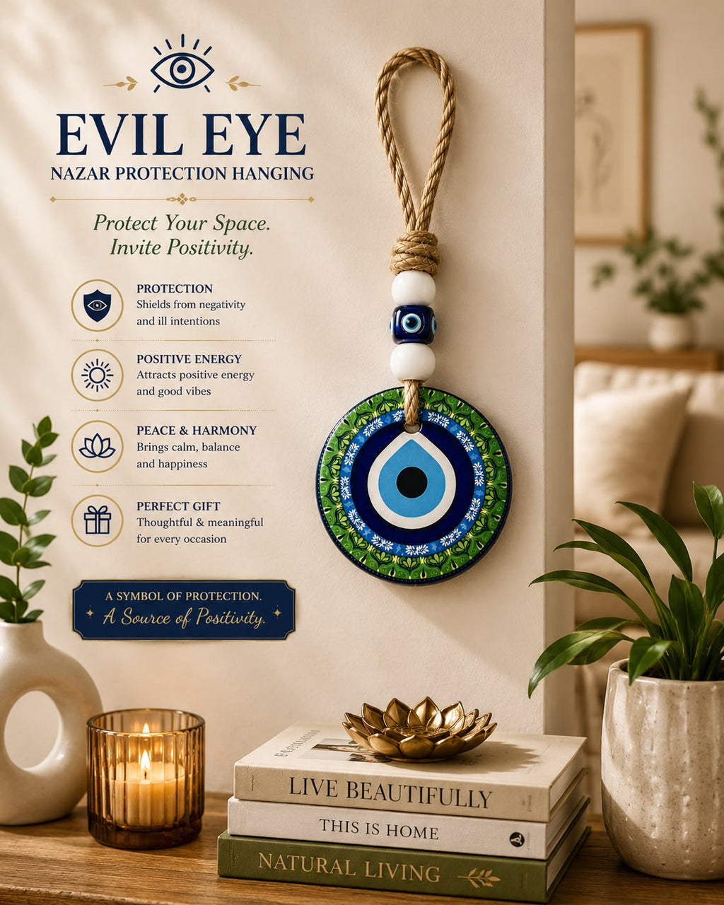 Evil Eye Protection Wall Hanging