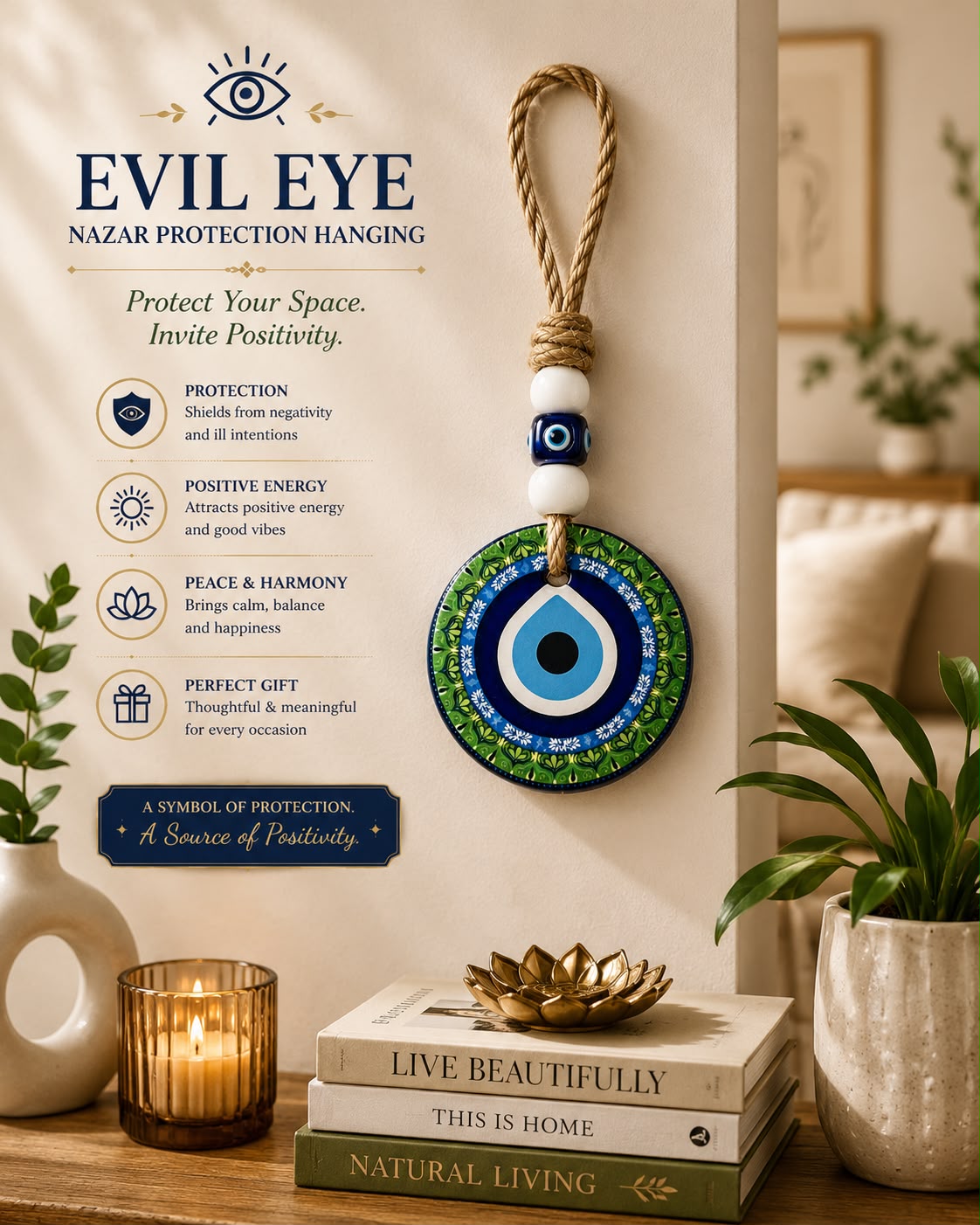 Evil Eye Protection Wall Hanging