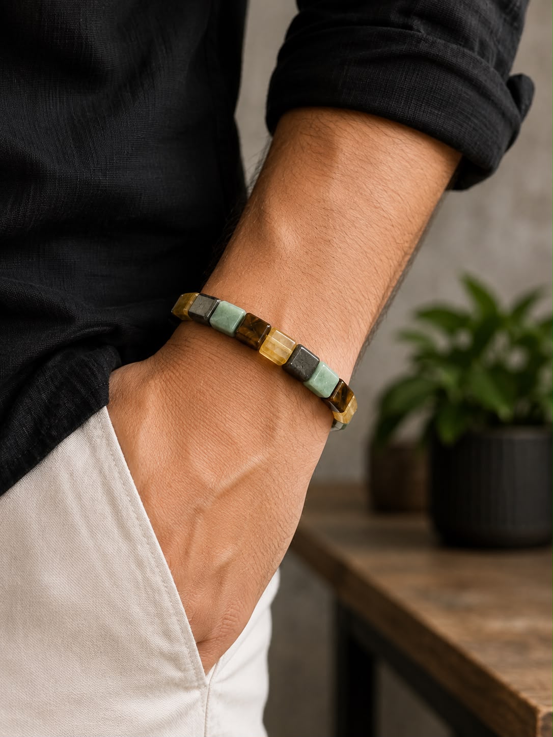 Multi Gemstone Prosperity & Protection Bracelet