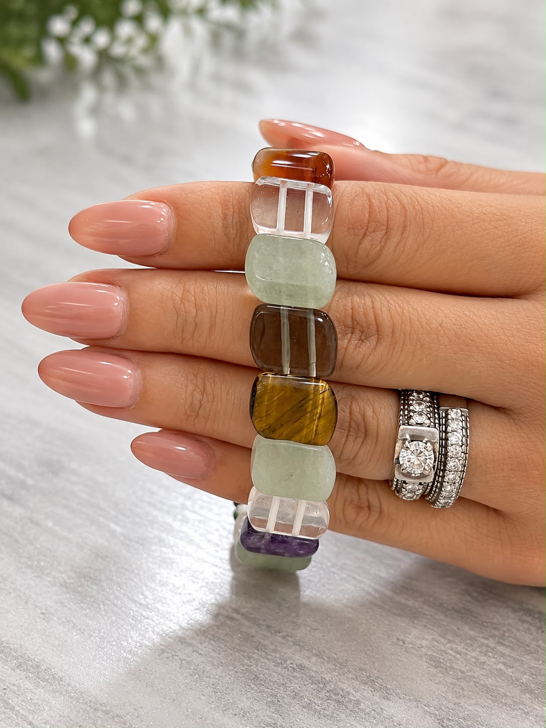 Multi Gemstone Harmony Aura Bracelet