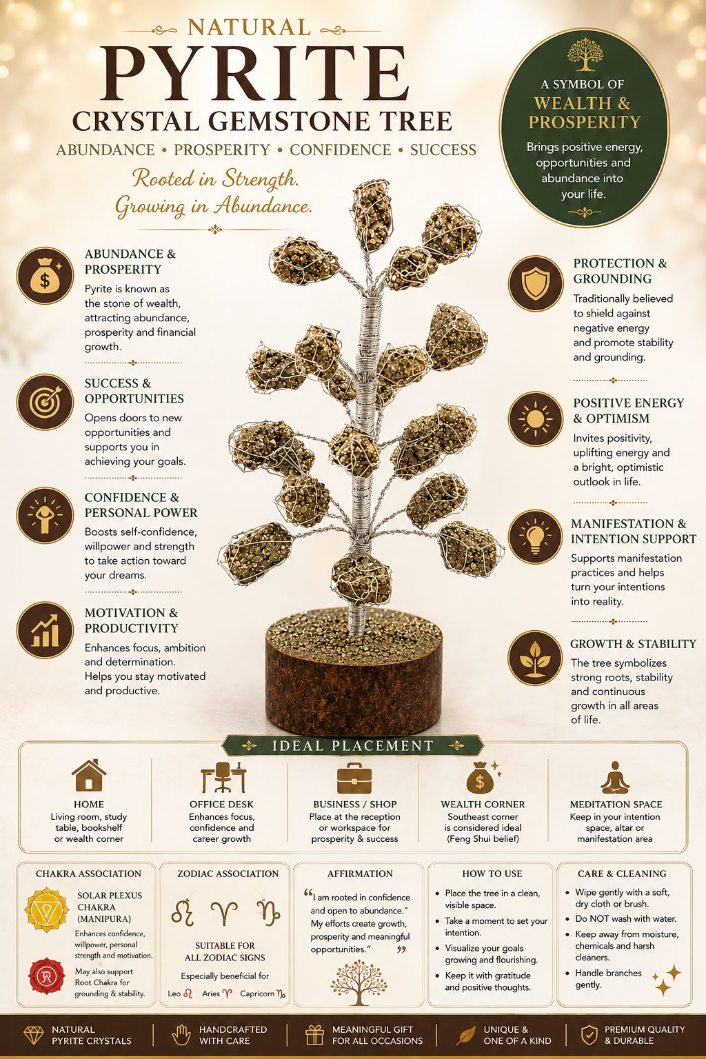 Pyrite Crystal Tree
