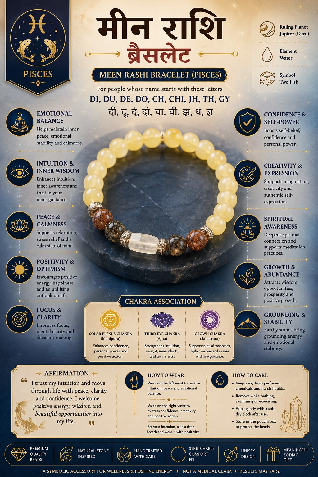 Meen Rashi Bracelet