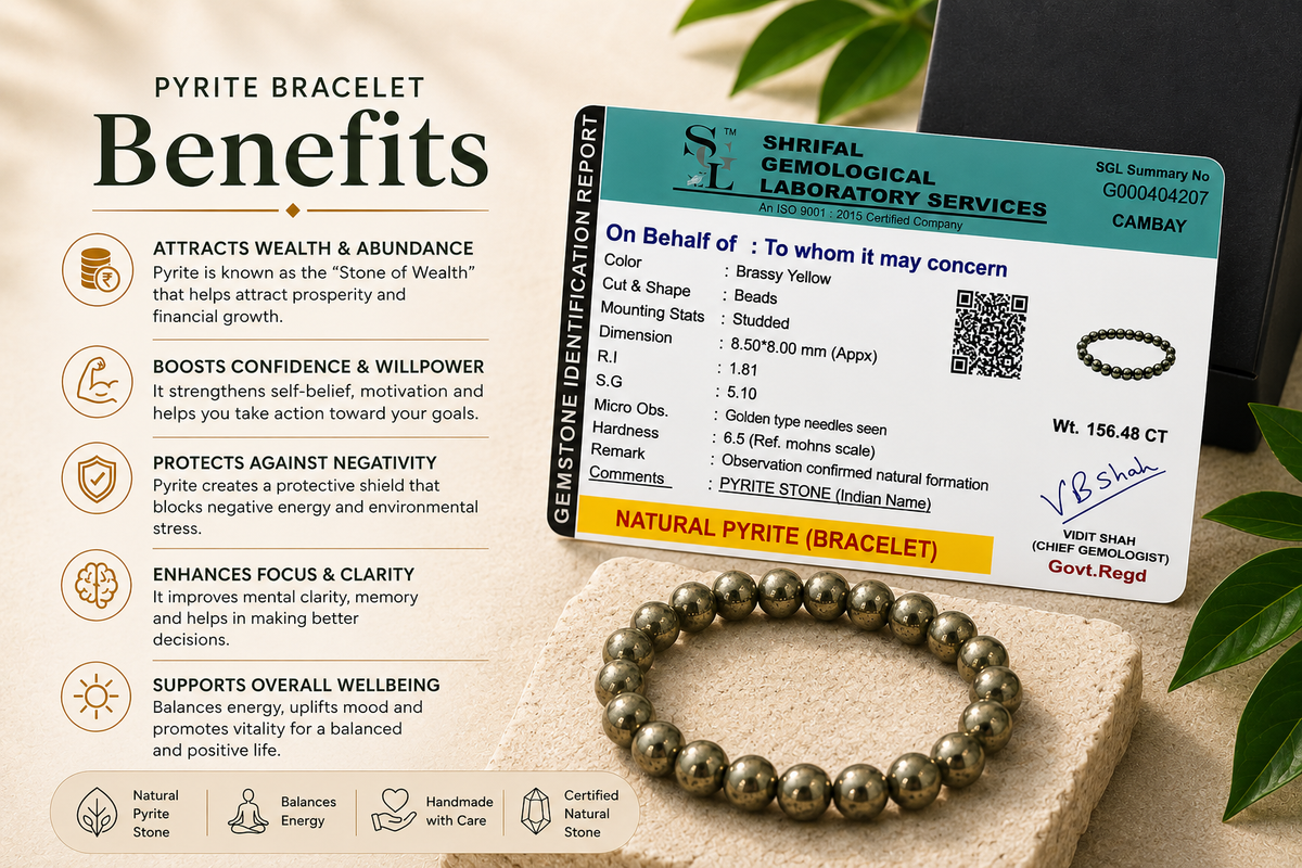 Pyrite Crystal Bracelet
