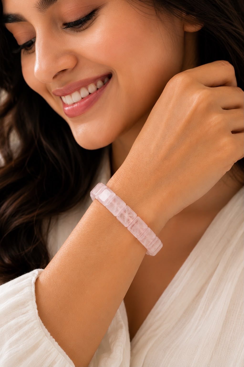 Rose Quartz Love Luxe Bracelet