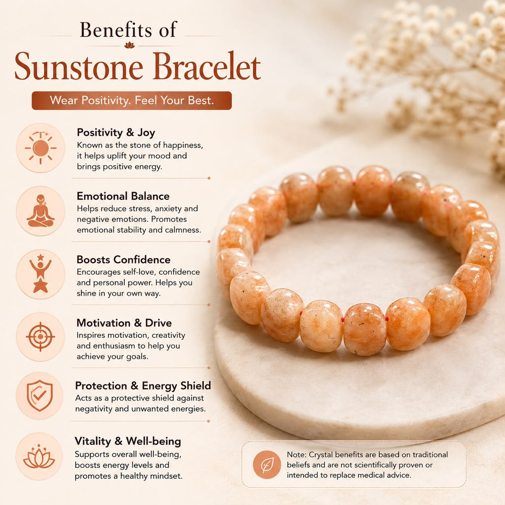 Sunstone Crystal Bracelet