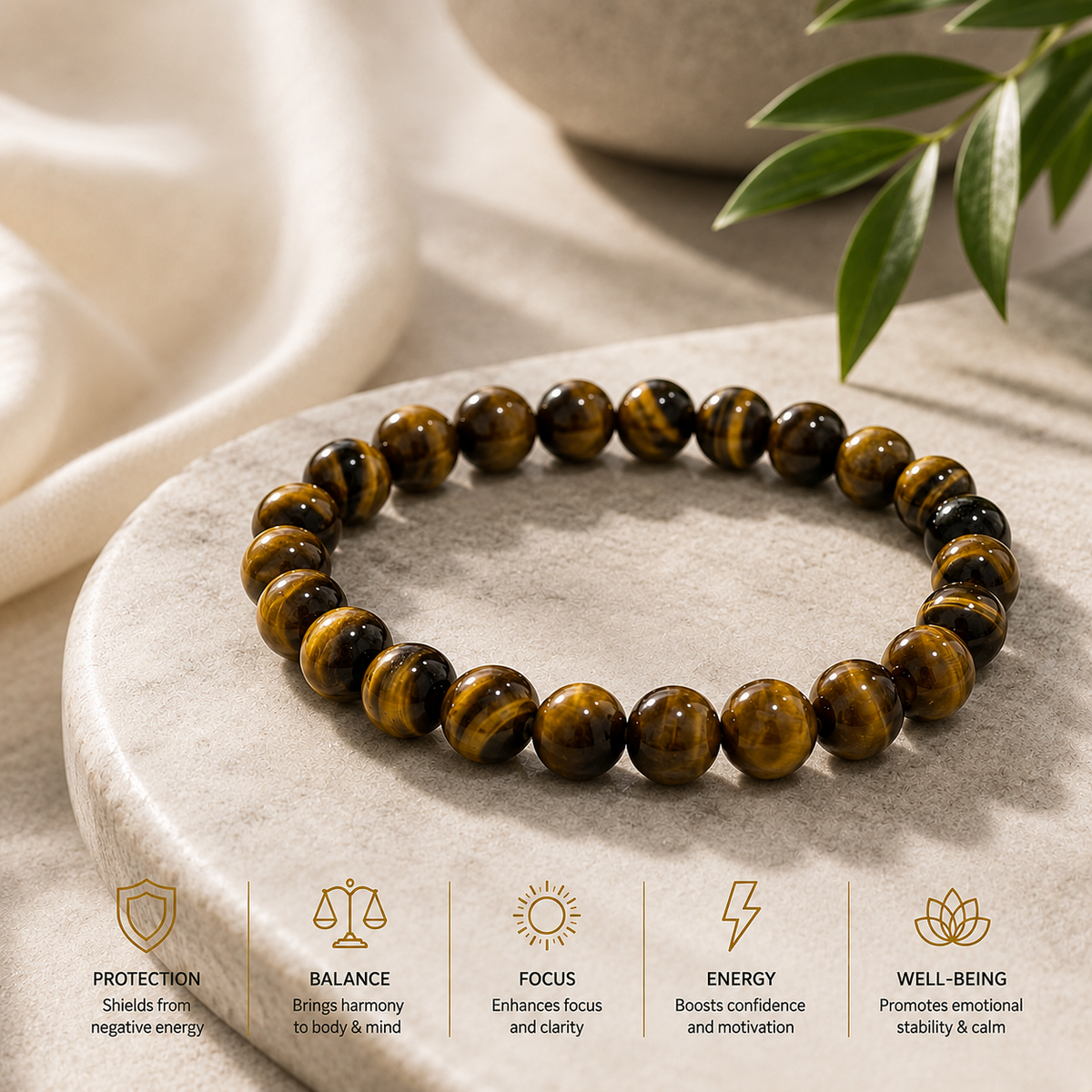 Tiger's Eye Crystal Bracelet