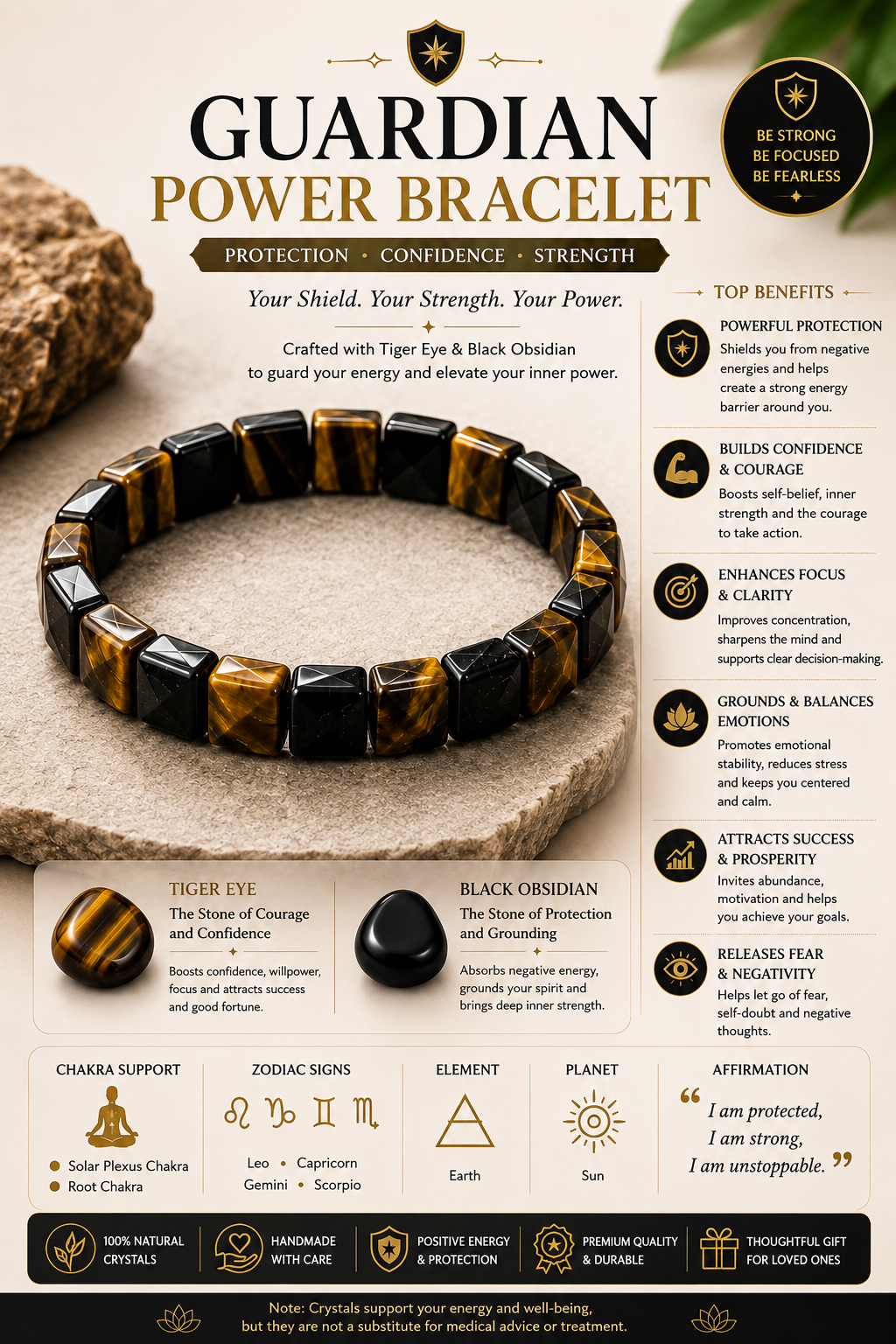 Guardian Power Tiger's Eye Bracelet