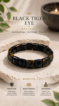 Black Tiger Eye Crystal Bracelet