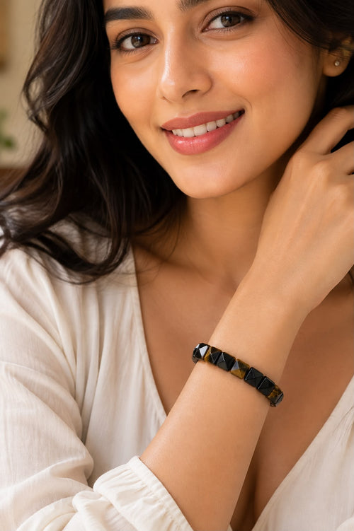 Black Tiger Eye Crystal Bracelet