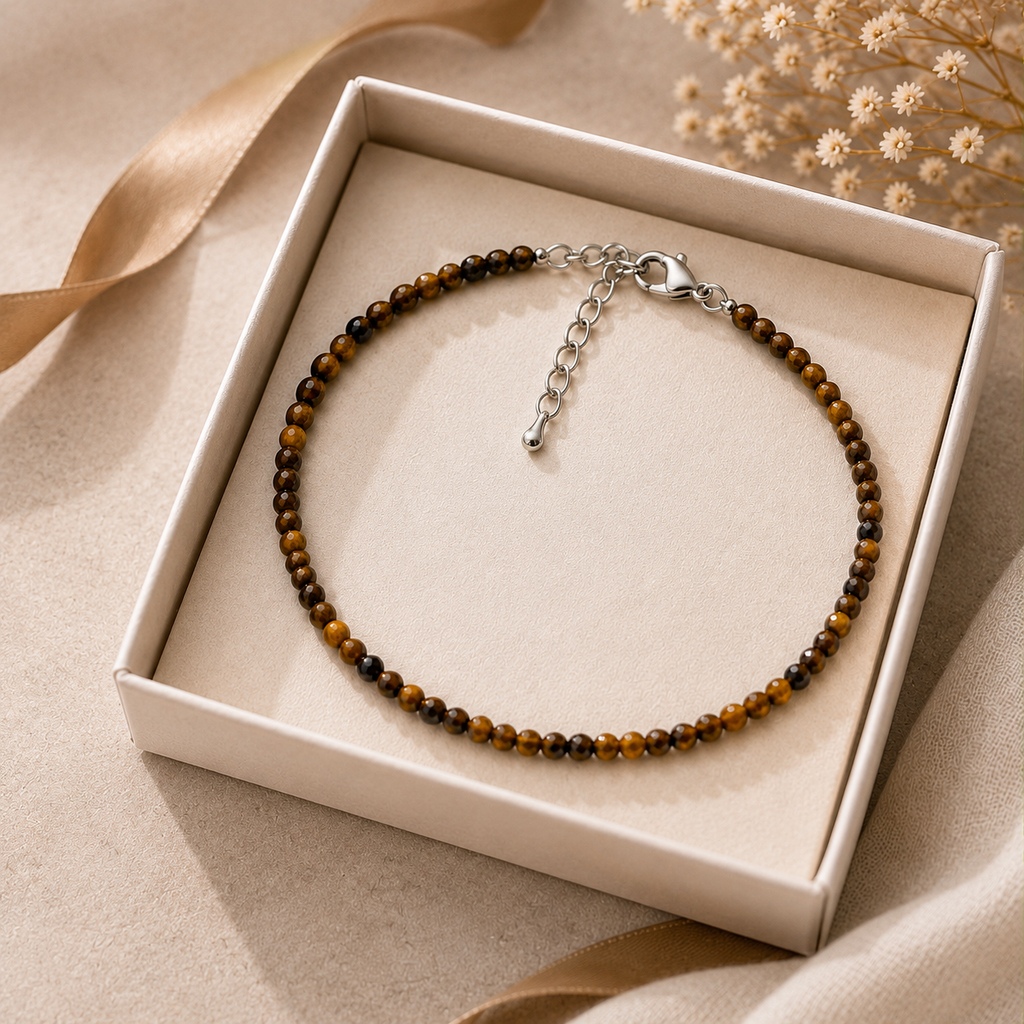 Tiger Eye Harmony Anklet