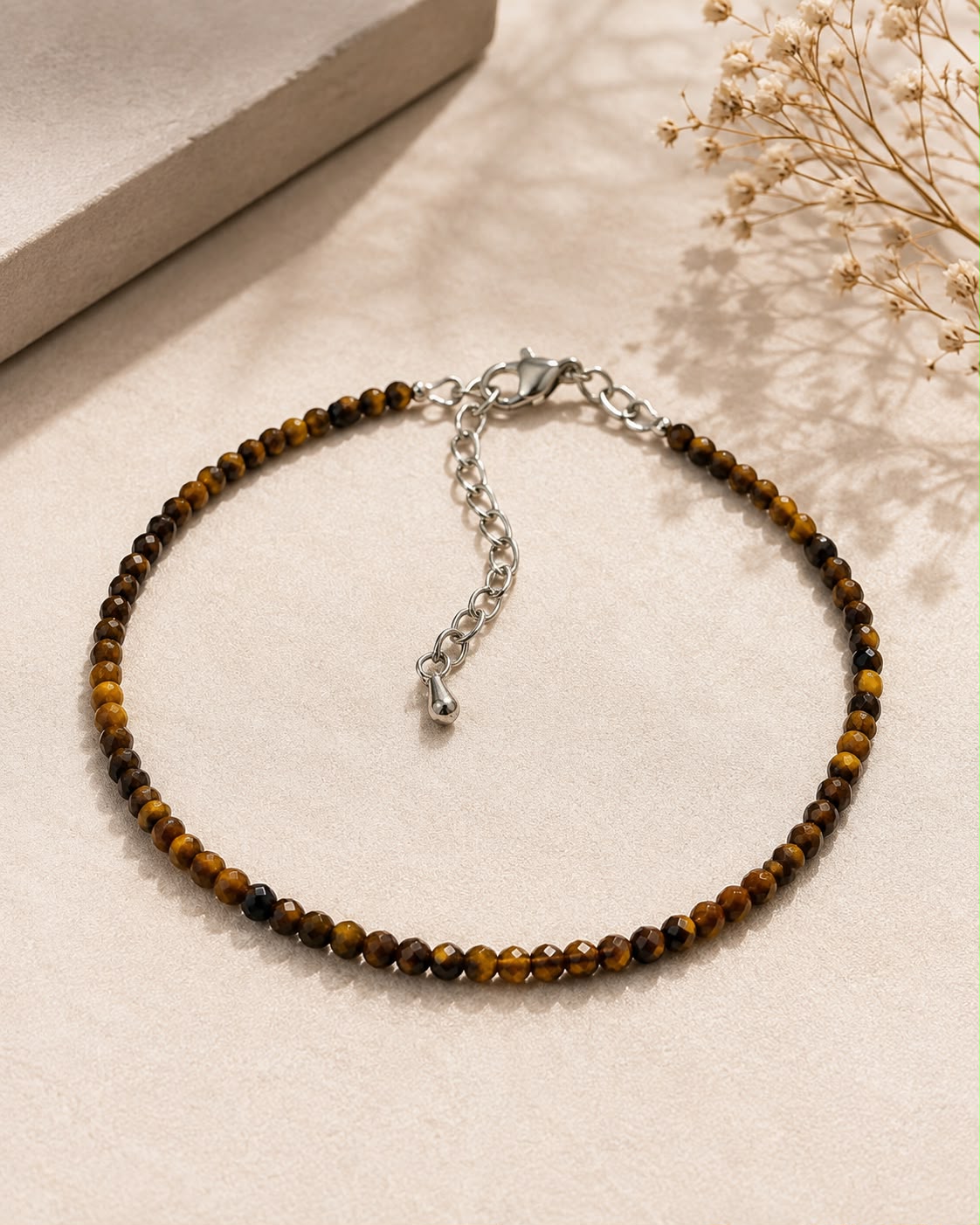 Tiger Eye Harmony Anklet