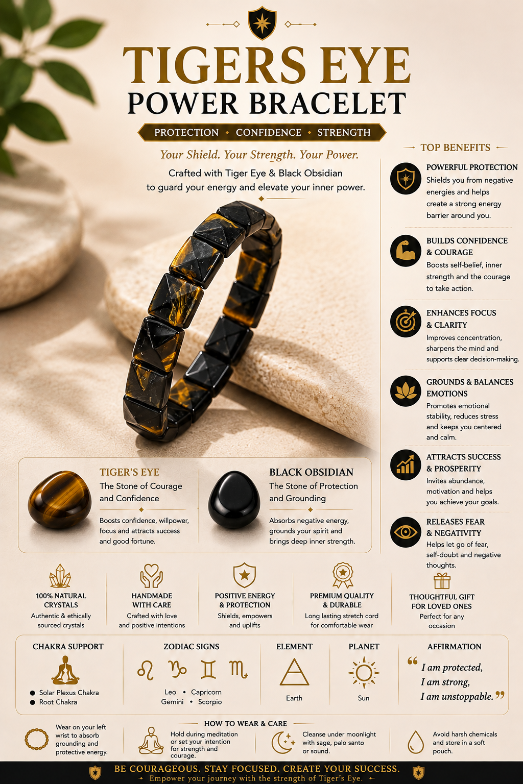 Tiger's Eye Power Bracelet